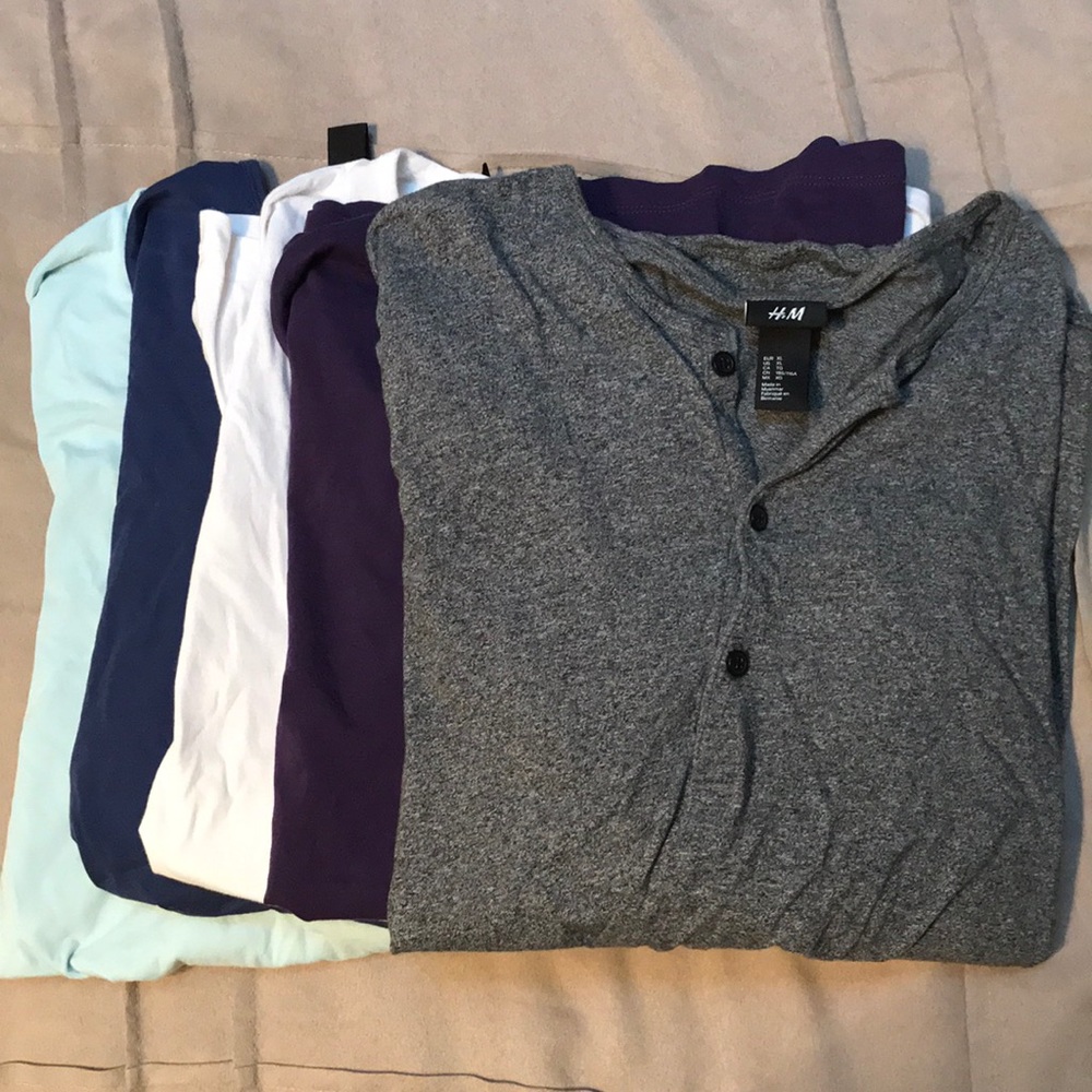 Long Sleeve Henley Shirts